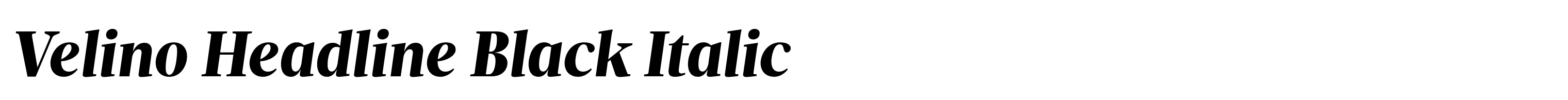 Velino Headline Black Italic